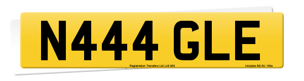 Registration number N444 GLE